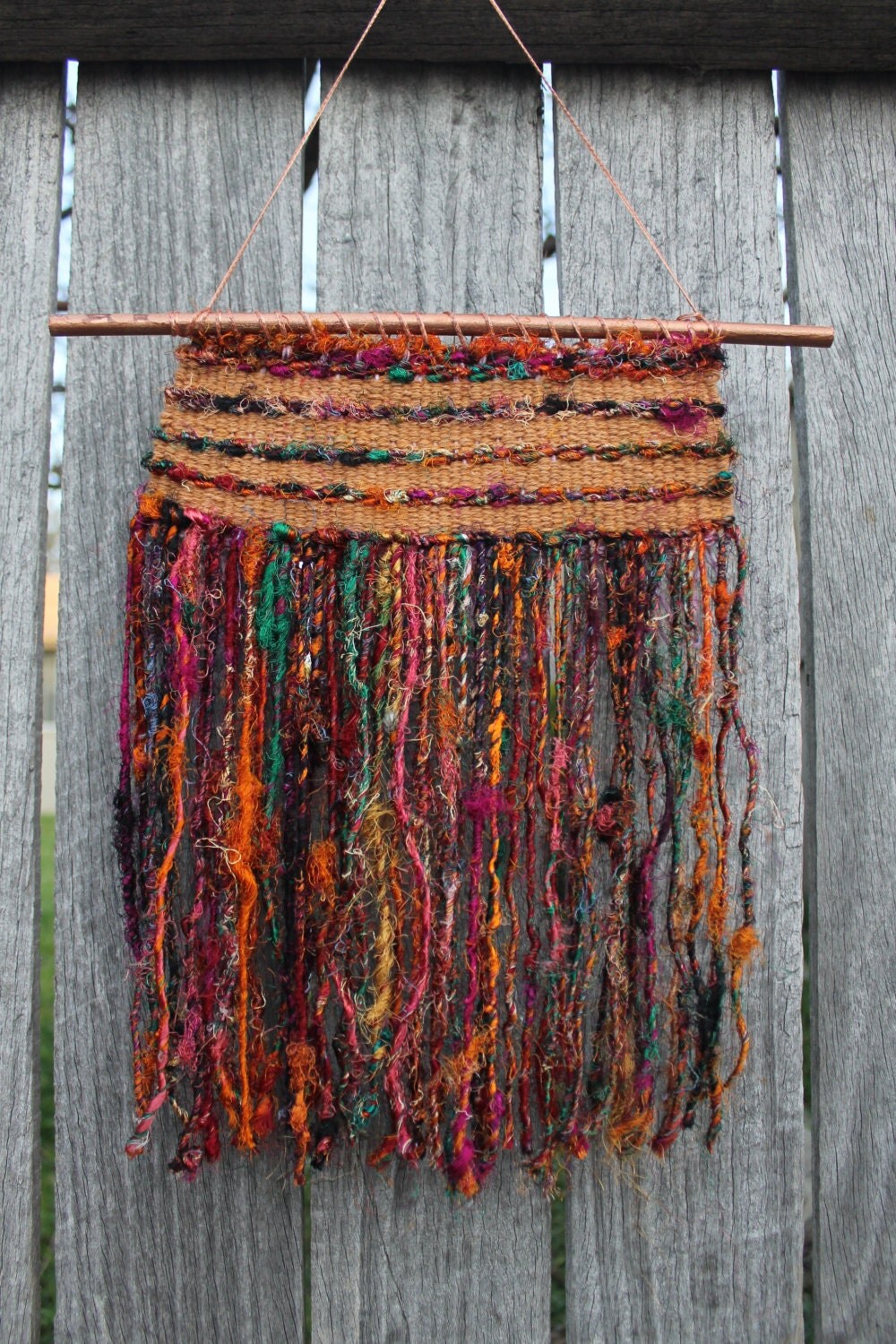 Woven Art Wall Hanging by AdaOliveCreations on Etsy