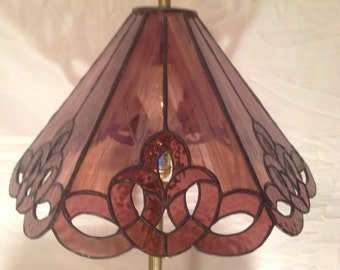 Stained glass lamp shade