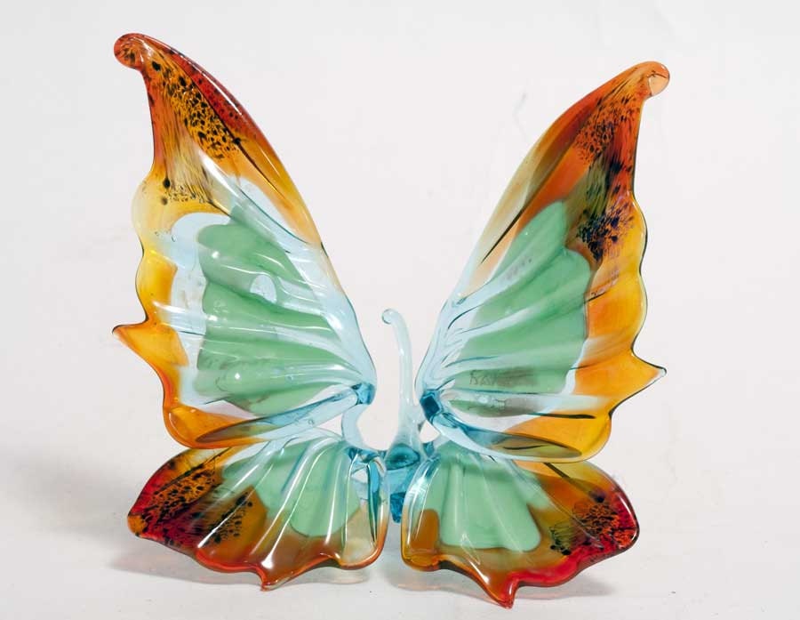 Glass Butterfly Hand-Blown Collectible Figurine code 136