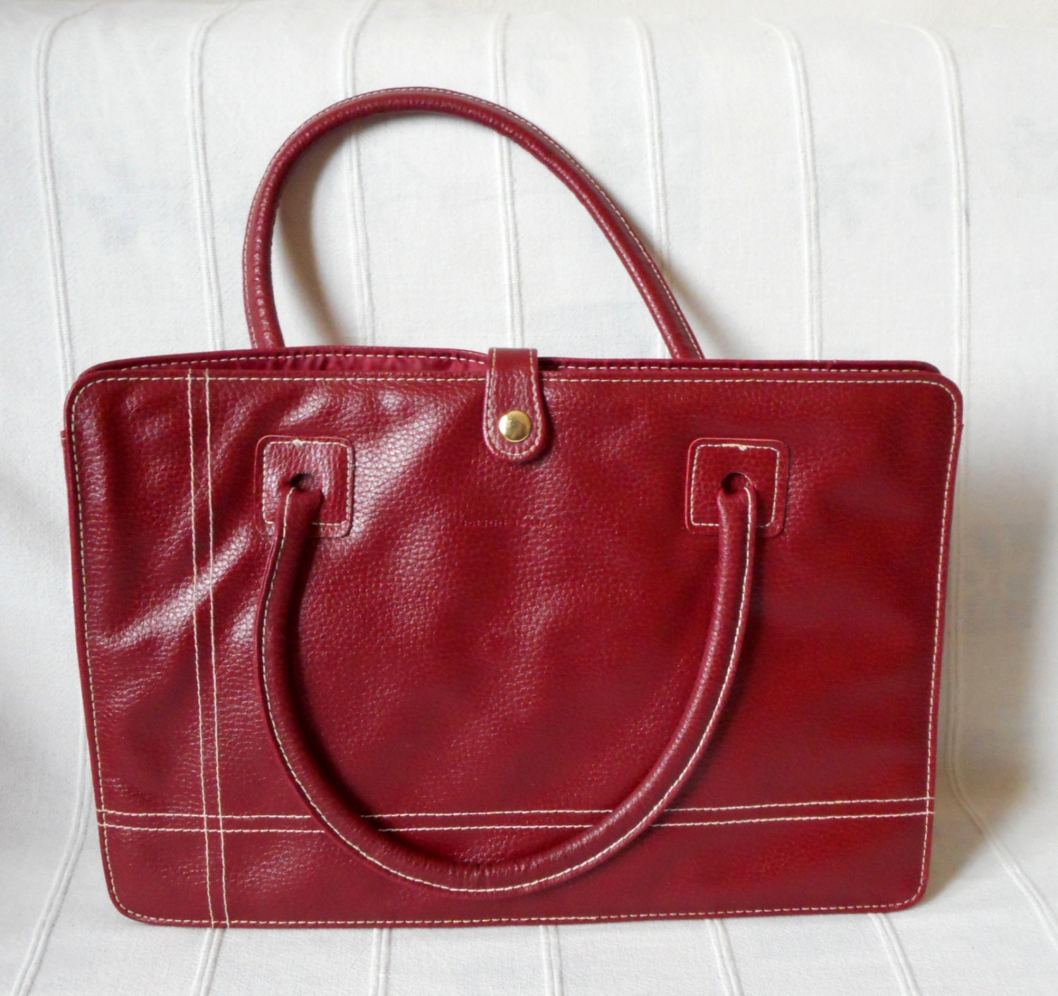 red balmain bag