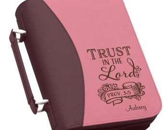 Bible Cover Pink and Purple Bible Cover Personalized Bible Cover