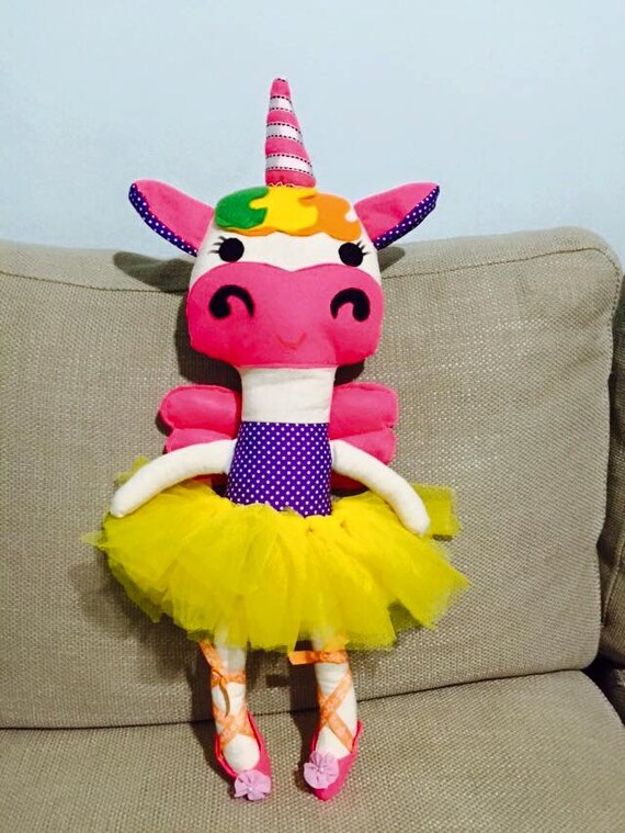 unicorn ballerina plush