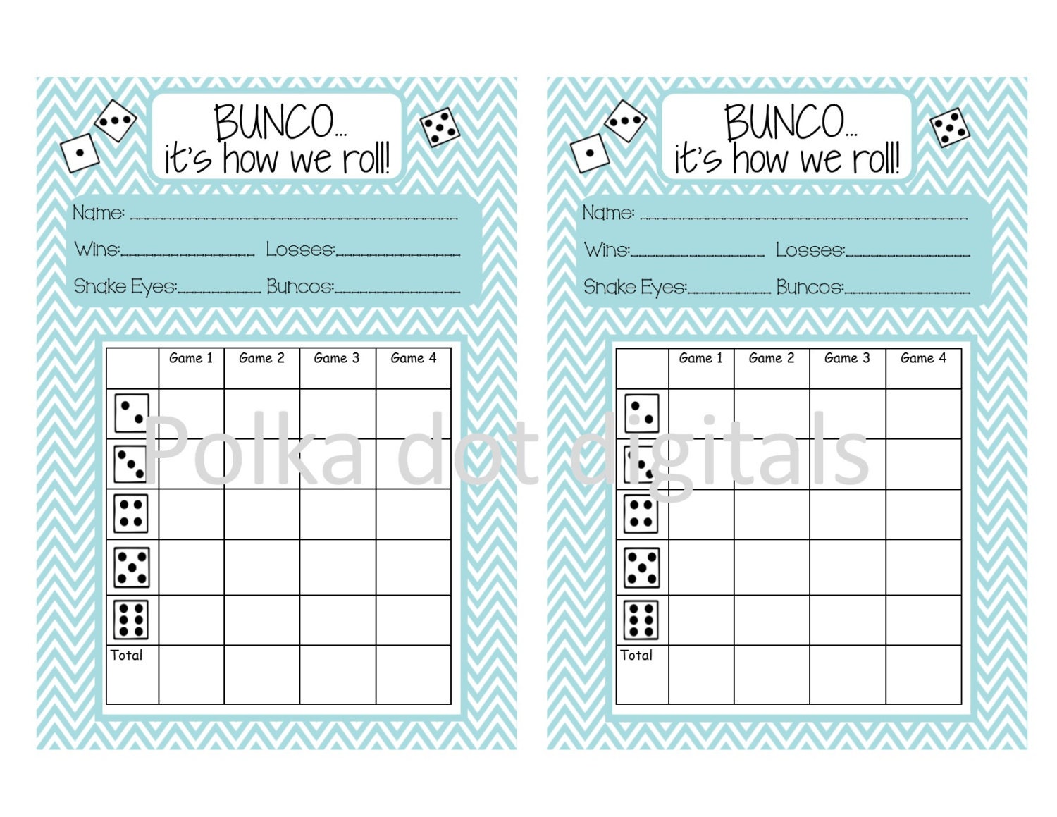 complete-set-light-blue-chevron-snake-eyes-bunco-score-card