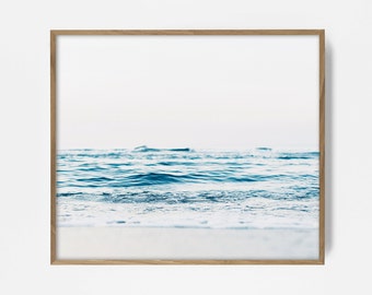 ocean waves, printable photography, coastal print, colorful photo, beach waves, beautiful beach, ocean print, surf photo, boho print, retro