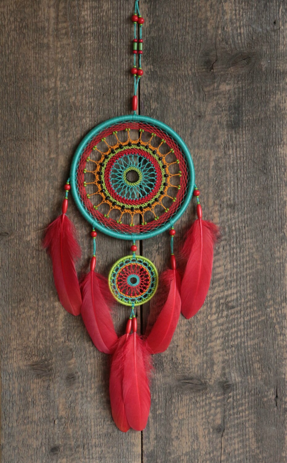 Dream catcher multi color/Bright dreamcatcher by MyHappyDreams