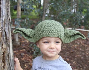 Yoda Costume -Yoda Inspired Beanie - Yoda Outfit