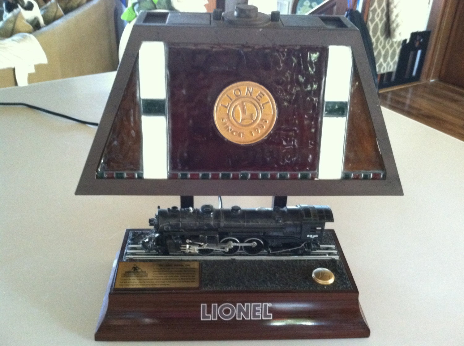 Vintage Lionel Hudson 700E Train Table Desktop Lamp