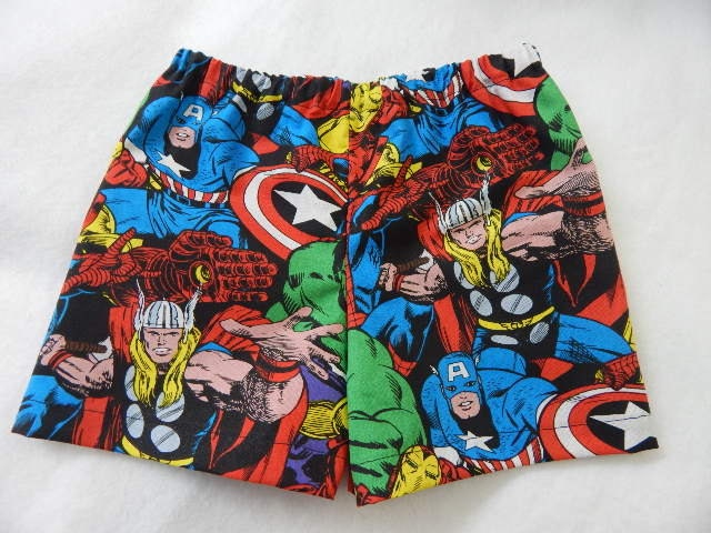 marvel avengers diaper cover and necktie by SnazzyBoyClothing