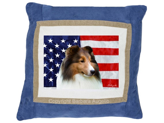 sheltie pillow