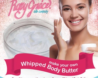 DIY Body Butter Kit- Make Your Own ALL Natural Body Butter- Crafts For Girls- Gifts For Girls- Spa Party Kits-