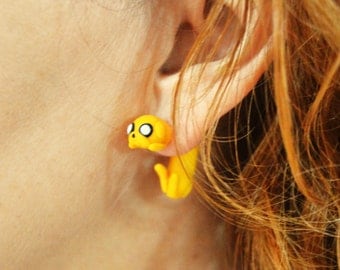Jake earring inspired in Adventure Time. Select 1 single earring or a pair (2 in ''quantity'')