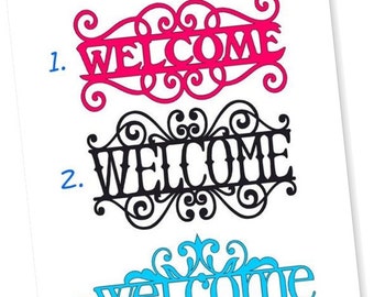 Welcome Vinyl Decal | Etsy