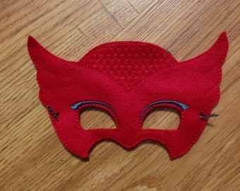Red Owl Girl PJ Mask. Owlette. mask. Pretend play