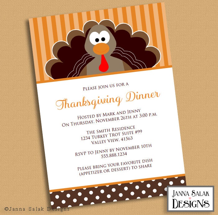 Thanksgiving Dinner Invitation Ideas 10
