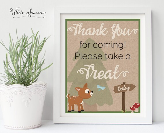 Woodland Baby Shower Sign Neutral Rustic Woodland Baby Shower Sign Neutral Rustic