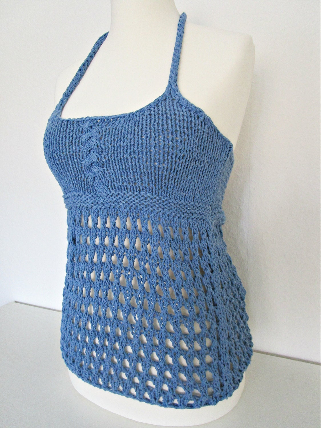 beach knit halter multi