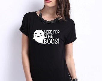 Here for the Boos! Halloween Shirt Unisex Sizes