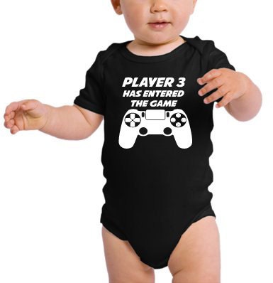 player 1 player 2 shirt and onesie