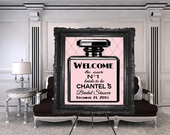 DIGITAL FILE Welcome Sign, Babyshower, Bridal Shower, Fashion Baby Shower, Fashion Bridal Shower, Fashion Birthday, Couture Party