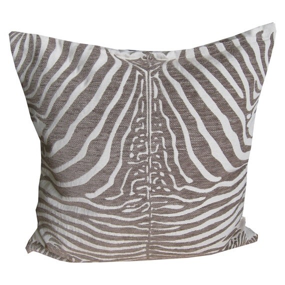 Items similar to Zebra Throw Pillows, Throw Pillow Covers, Decorative Pillow Covers, 18x18 ...