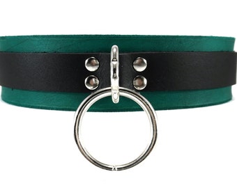 BDSM Collar Bondage Toys Slave Collar in Teal Classic
