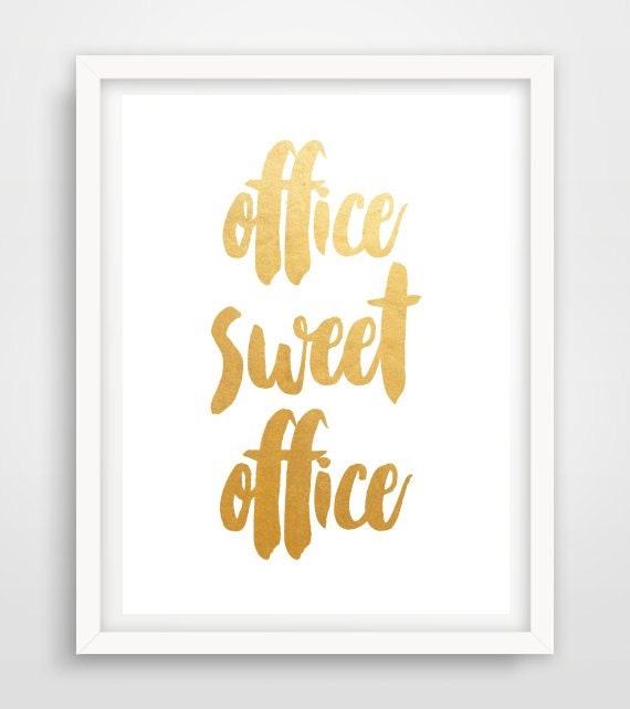 Office Sweet Office Printable Art Office Decor by PaperStormPrints
