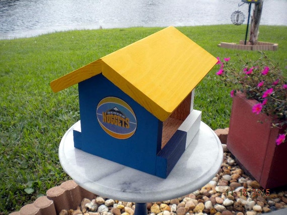 denver nuggets wood bird feeder nba by sportsteambirdfeeder denver nuggets wood bird feeder nba by sportsteambirdfeeder