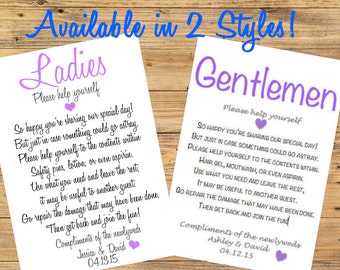 Bathroom Signs Wedding bathroom basket sign | etsy Bathroom Signs Wedding bathroom basket sign | etsy