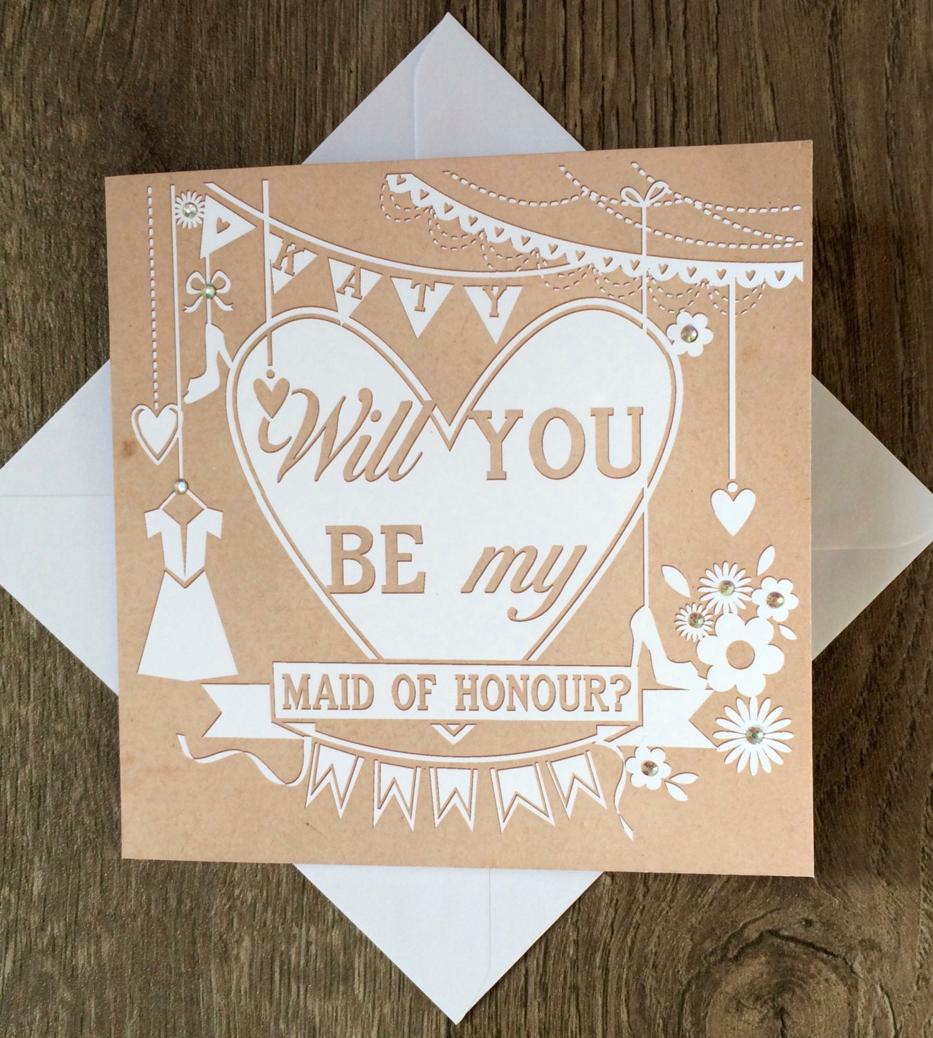 Will you be my Maid of Honour Card Maid of Honour Card