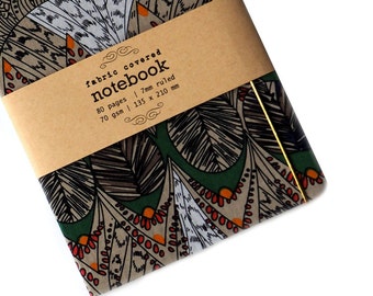Tribal Fabric Covered Notebook