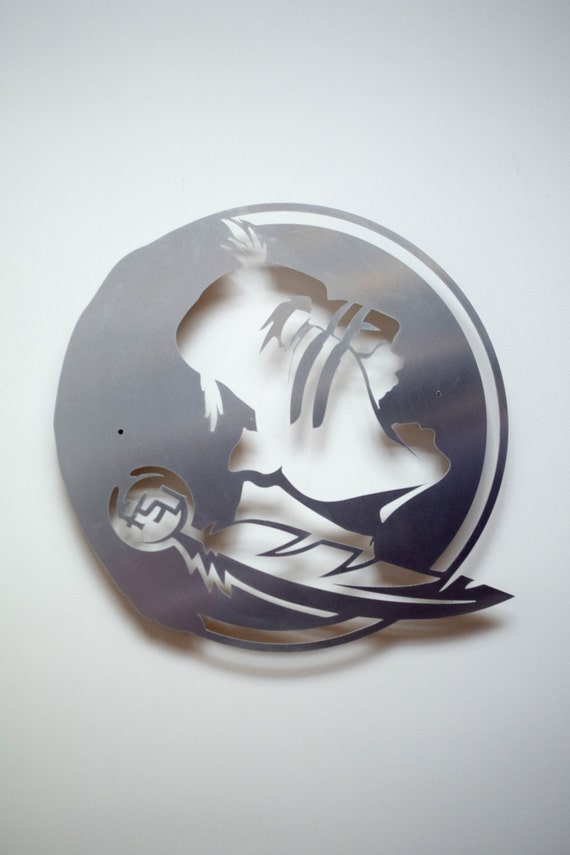 Florida State Seminole Logo Floating Metal Wall by SuperMetals