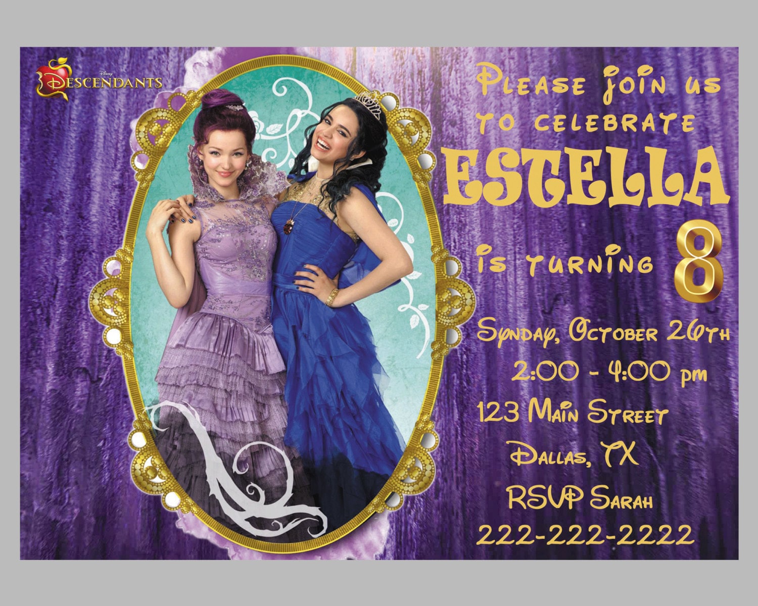 Descendants Party Invitations 9