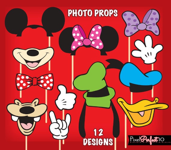 MICKEY MOUSE Photo Booth Props anniversaire de Mickey Mouse