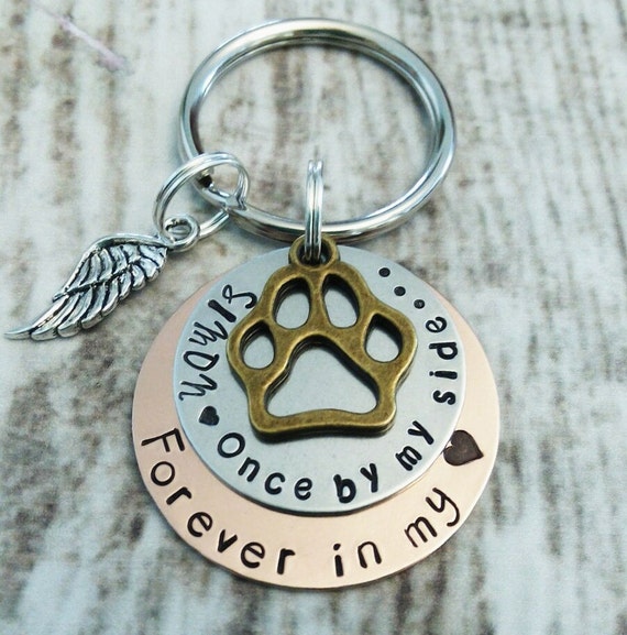 Pet Memorial Key Chain Personalized Pet Remembrance Key