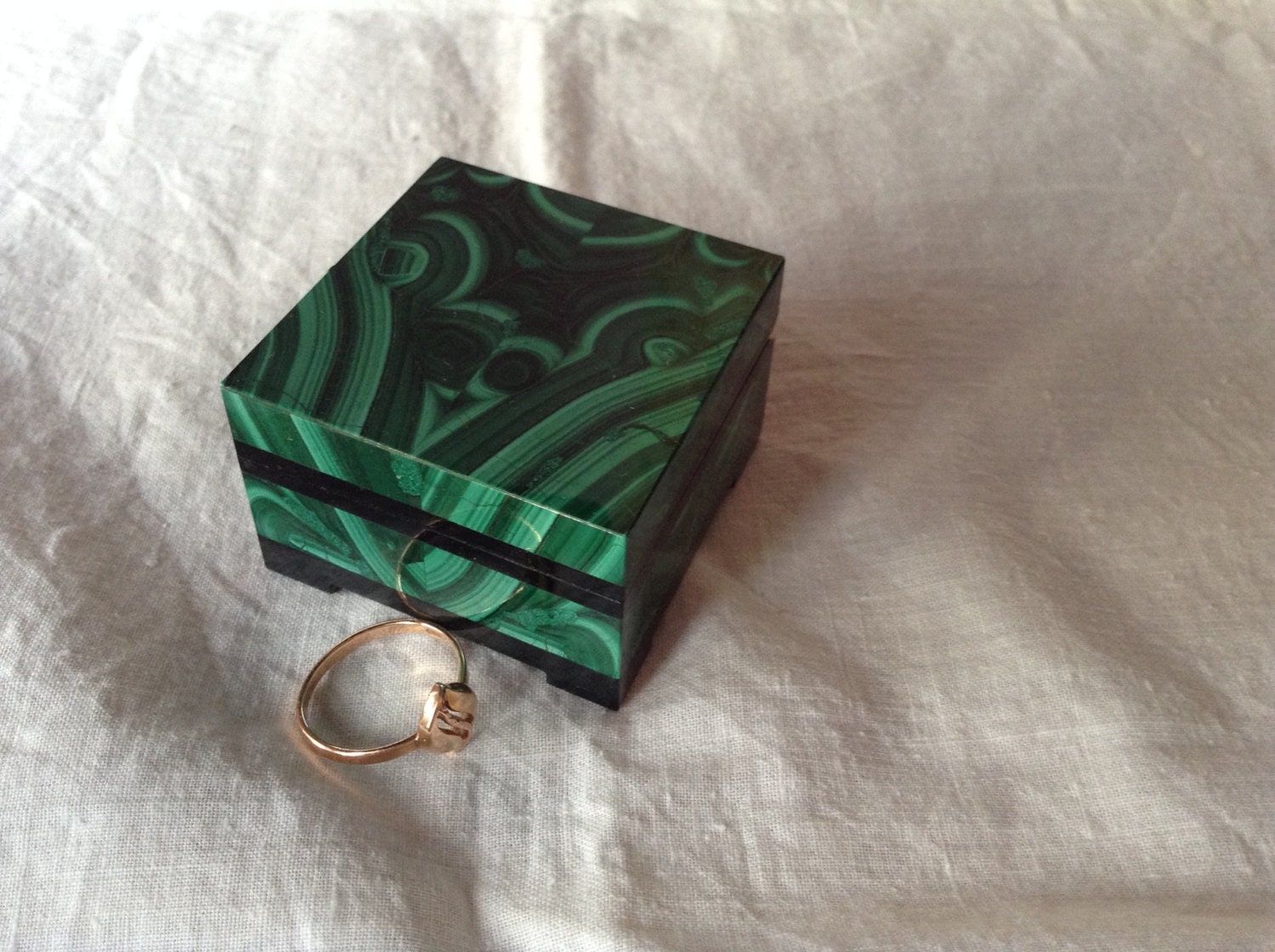 Engagement Ring Box Made of Unique Mineral by UralMountains