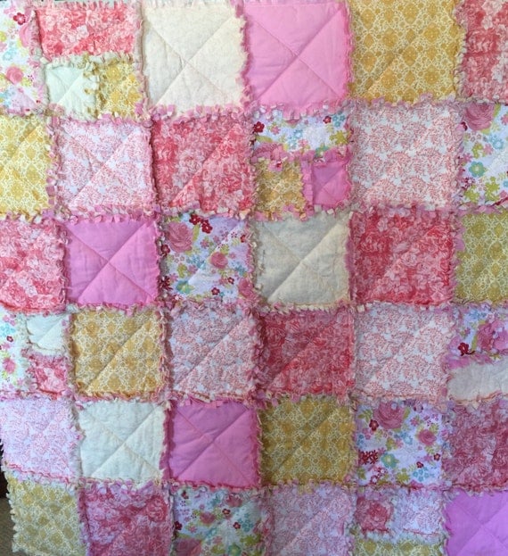 shabby chic rag quilt shabby chic rag quilt