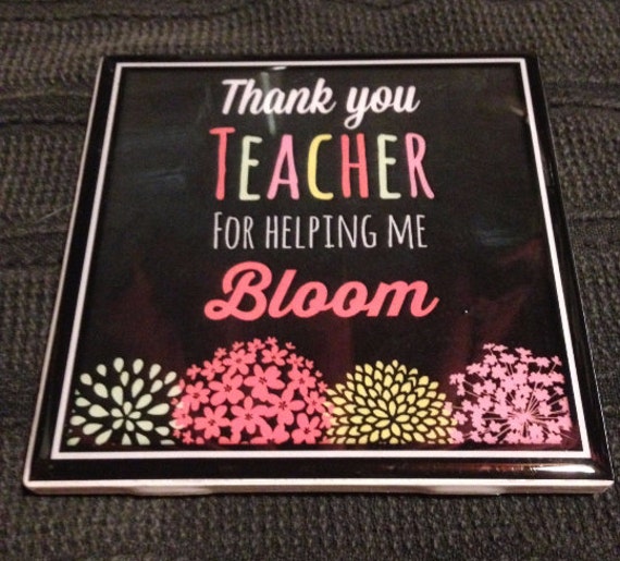 Custom Teacher Thank You Gift Quote Sign Plaque Tile