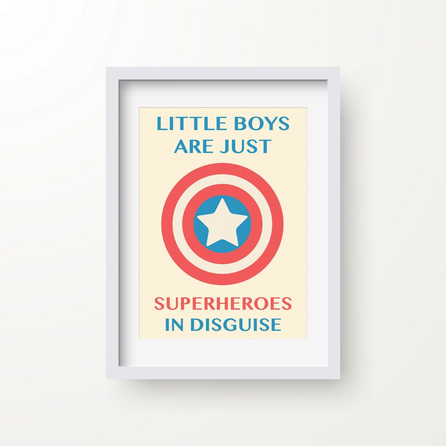 Little Boys Are Just Superheroes In Disguise Print 1