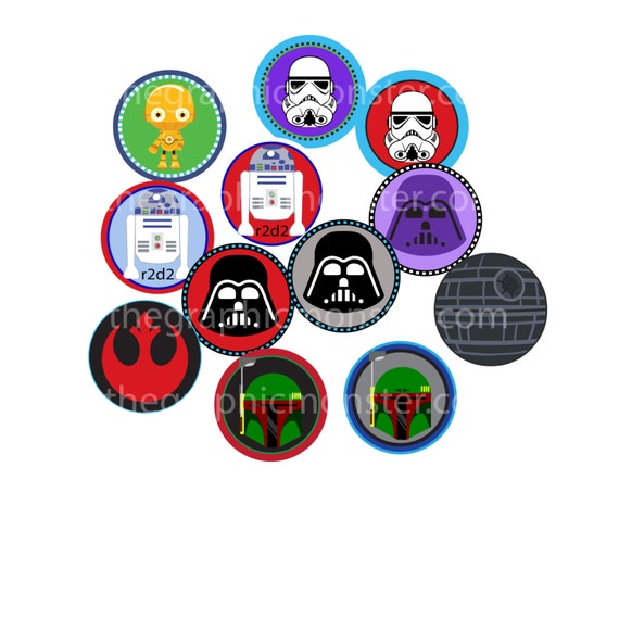 Star Wars Printable Cupcake Toppers Cupcake Toppers Star