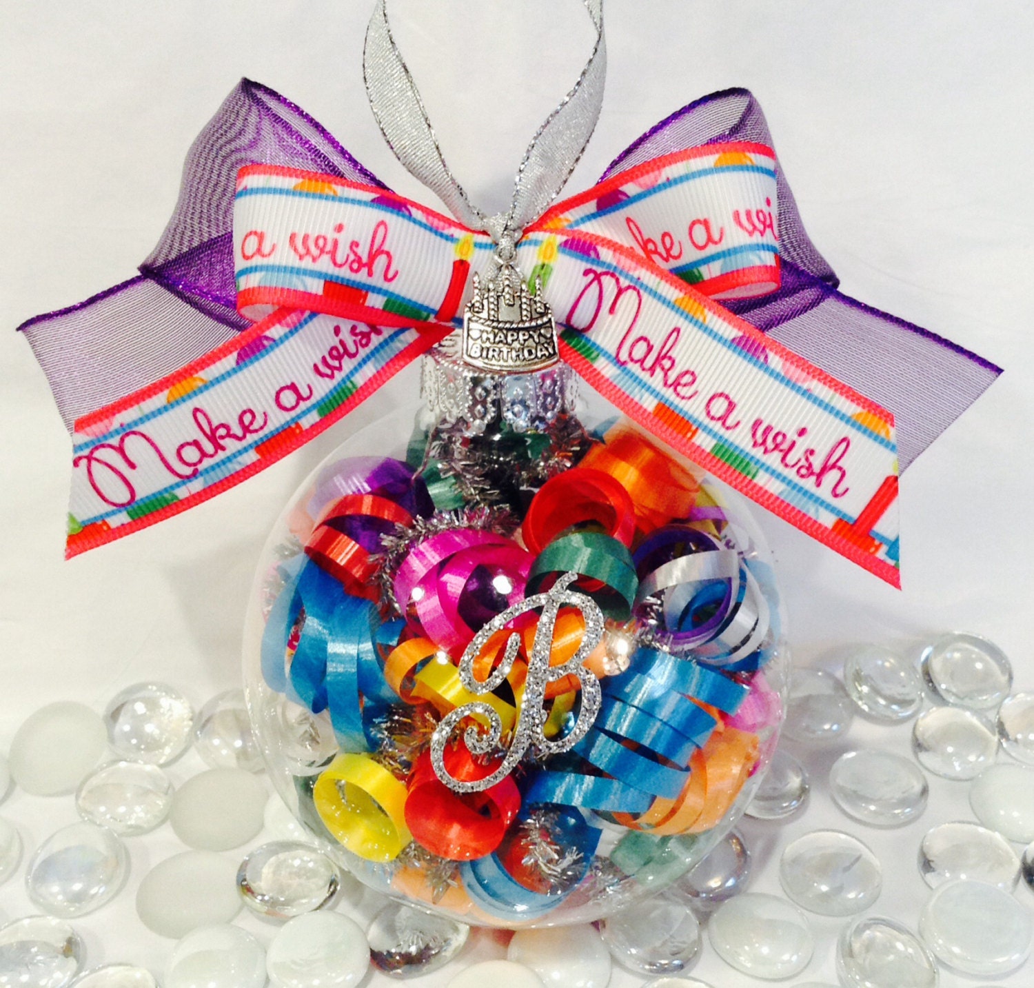 Personalized Happy Birthday Glass Ornament Birthday Gifts