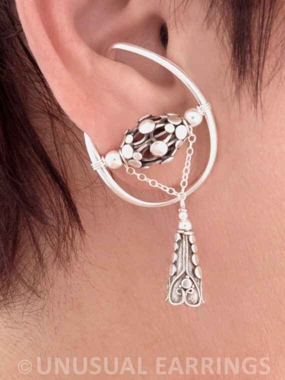 non-pierced earrings unpierced Sterling Silver ear cuff ear