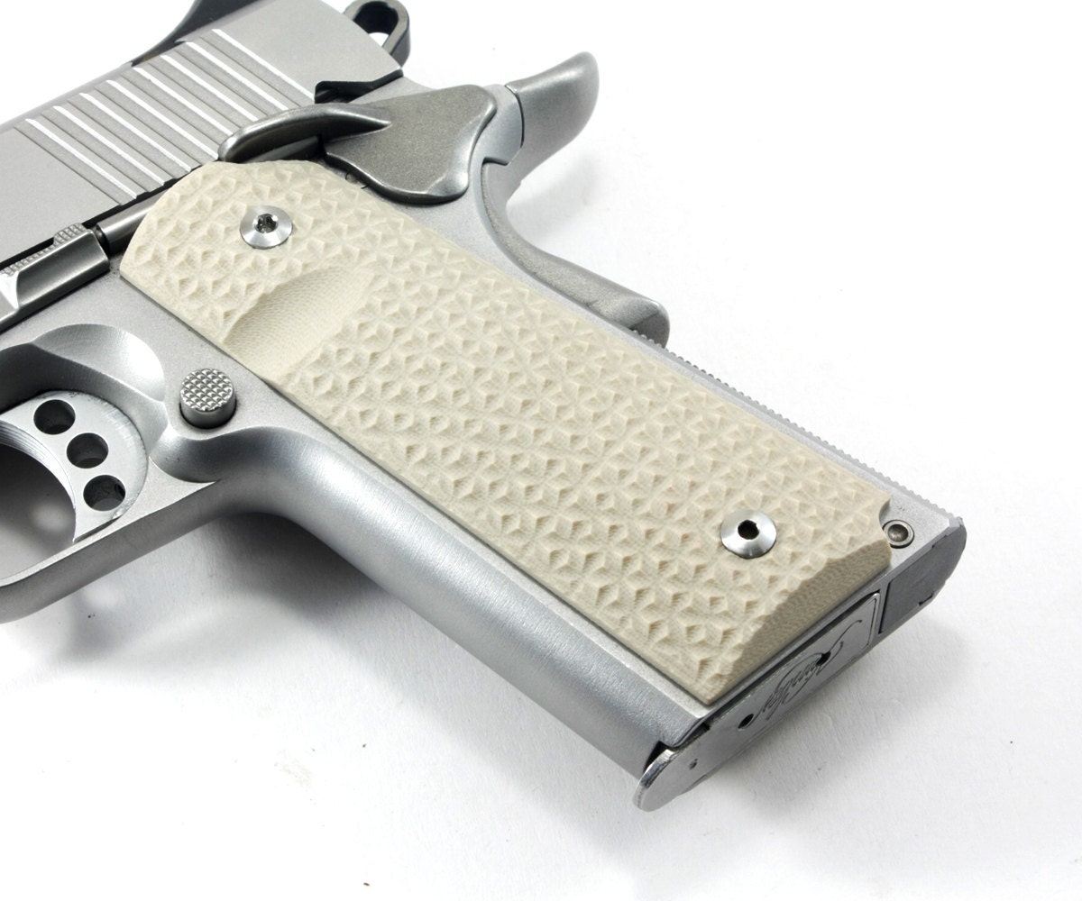 1911 Custom Made Pistol Grips Desert Tan G10 Full Size