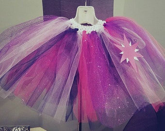 Halloween Tutu, costume tutu, toddler tutu, infant tutu, twilight sparkle tutu, my little pony tutu