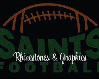 Saints Football Design Pattern Graphic Design Instant Download EPS SVG DXF Cutting Files Cameo