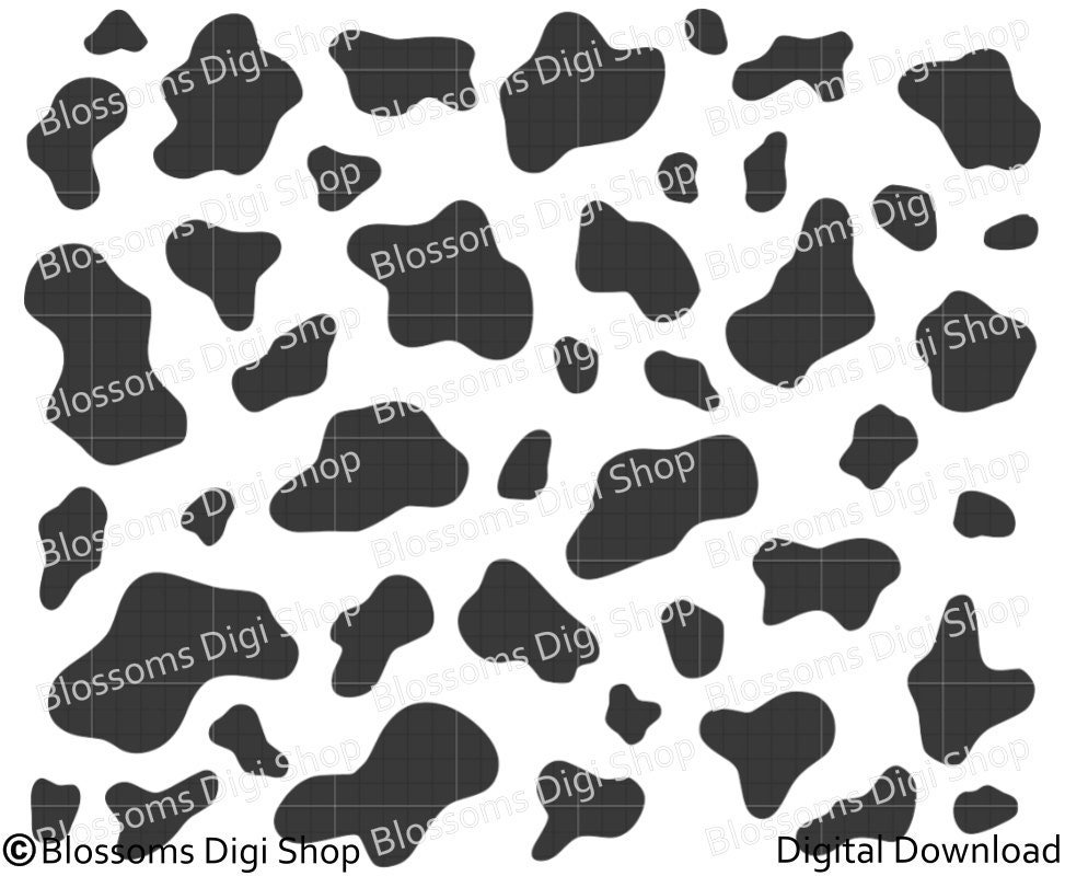 Download Cow print die cut digital download svg animal by ...