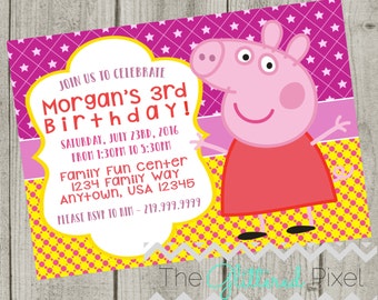 Printable Peppa Pig Birthday Invitation - Nick Jr Invitation