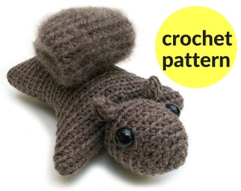 Squirrel amigurumi pattern - squirrel crochet pattern, flying squirrel stuffed animal, kawaii squirrel amigurumi, easy pattern, woodland ami