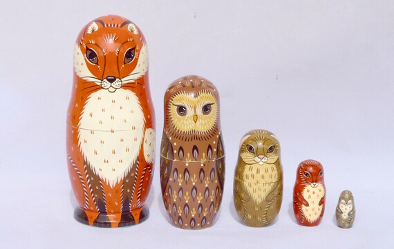 Animal Ussian Nesting Dolls, Buy Ussian Animal Matyoshka