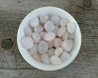 Rose Quartz - "The Stone of Unconditional Love" - Opens the Heart, Heals Emotional Wounds - Tumbled Stone // Heart Chakra // Healing Crystal