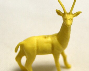 Vintage Miniature Plastic Figurine Antelope Adorable!!! Fairy Garden, Dollhouse Shadow box